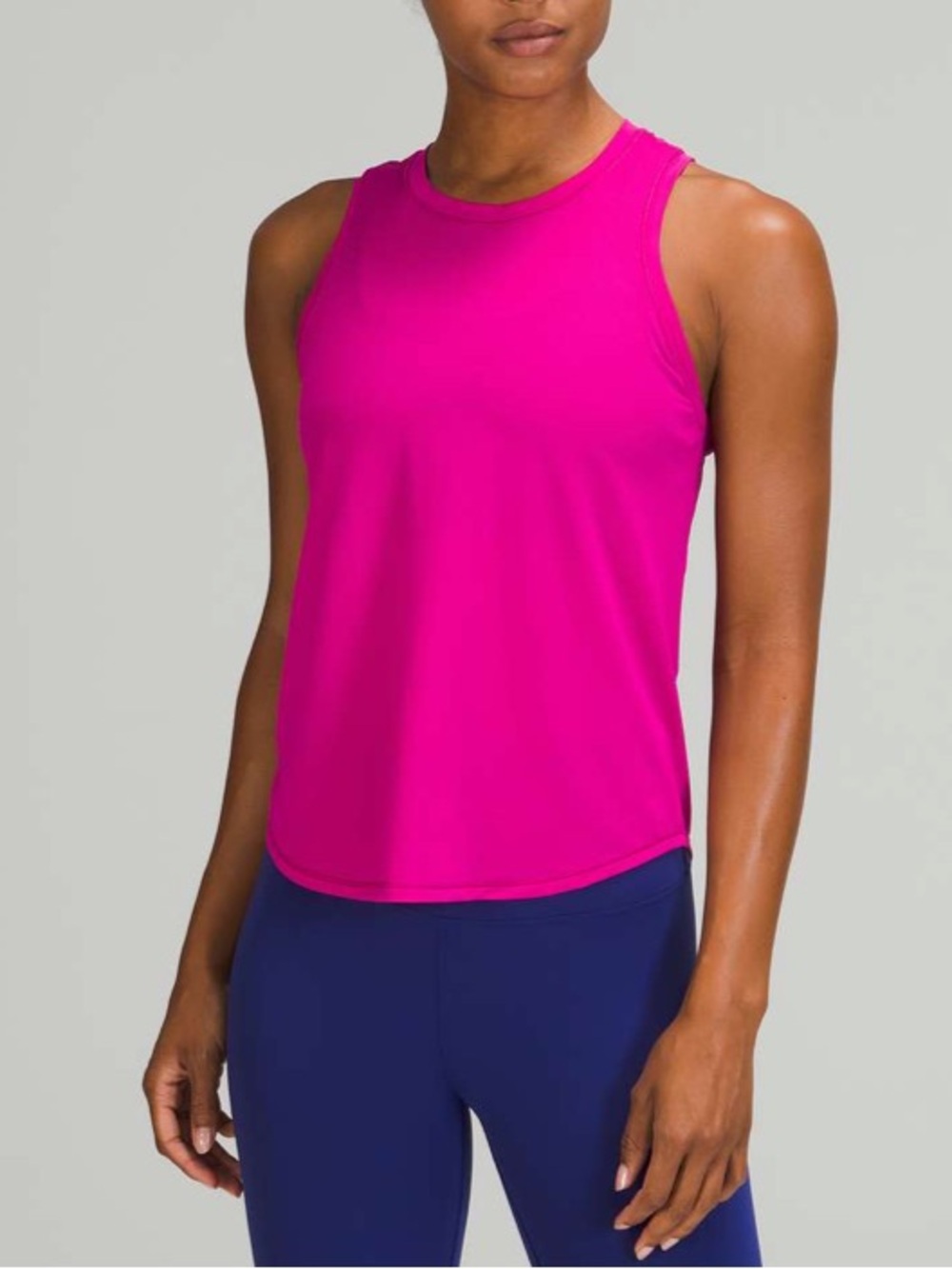 Lululemon High Neck Running and Training Tank Top Ripened Raspberry